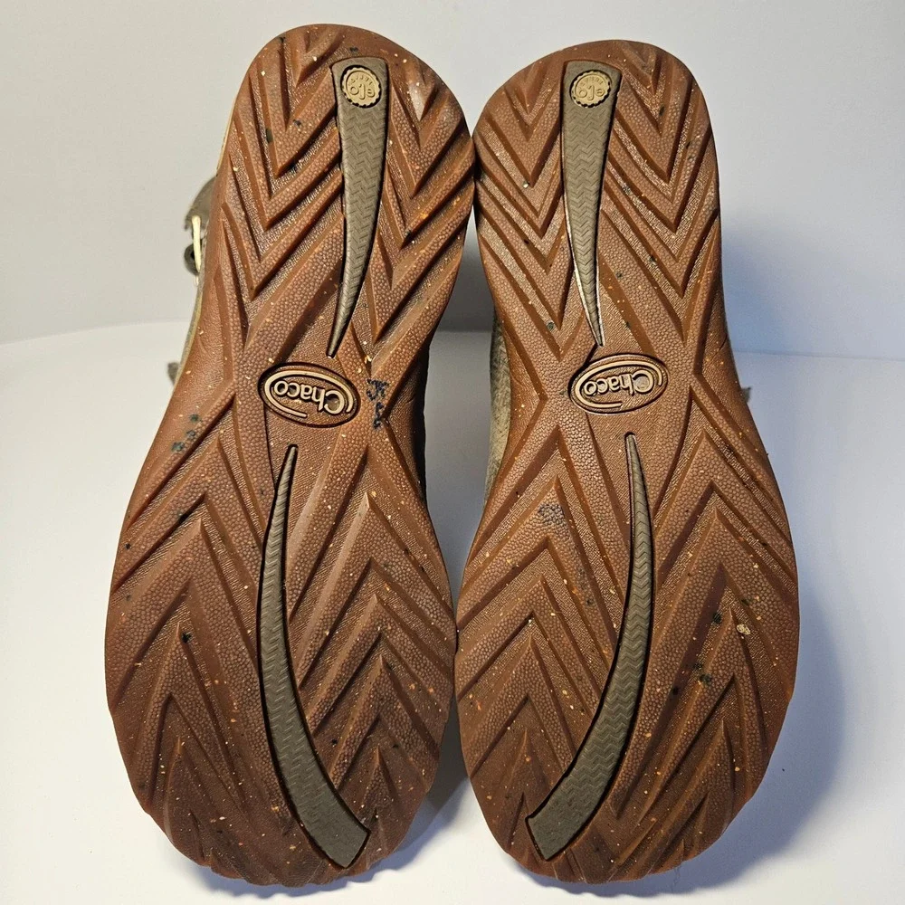 Chaco Hopi Sandstone Womens 8 Leather Wool‎ Mid Calf Buckle Boots Taupe